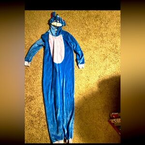 DISNEY EYORE COSTUME PAJAMAS FITS LIKE L XL